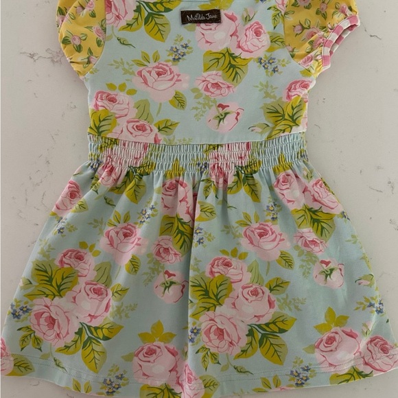 Matilda Jane Floral Print Outfit - Pink and Blue - Picture 3 of 8